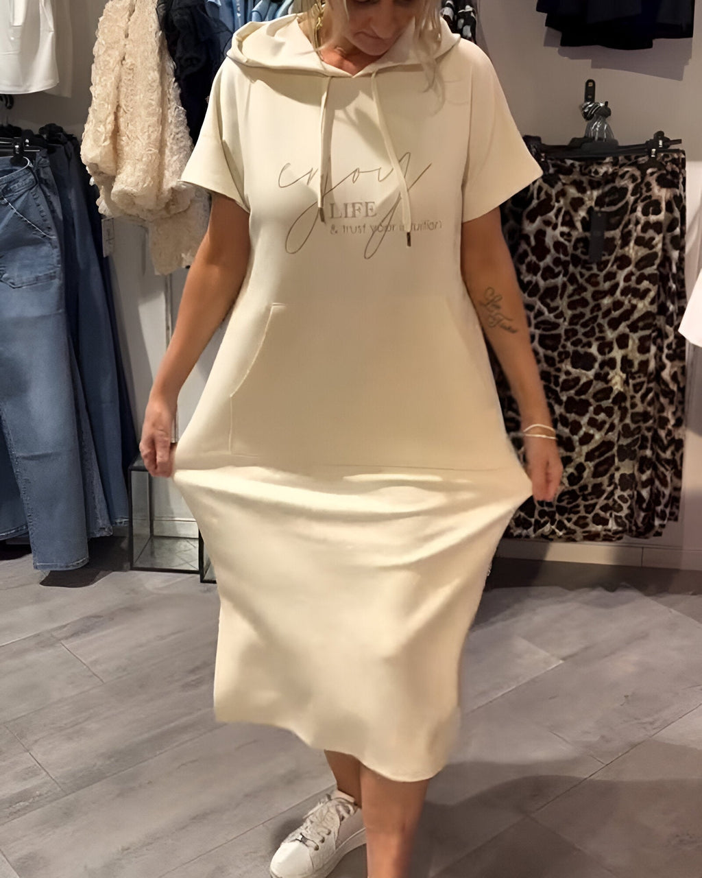Becky | Lässiges Hoodie-Kleid