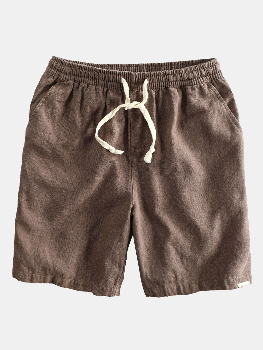 Hemd aus Leinen-Viskose-Mischung mit Knöpfen & Shorts aus Leinen-Baumwoll-Mischung mit Kordelzug