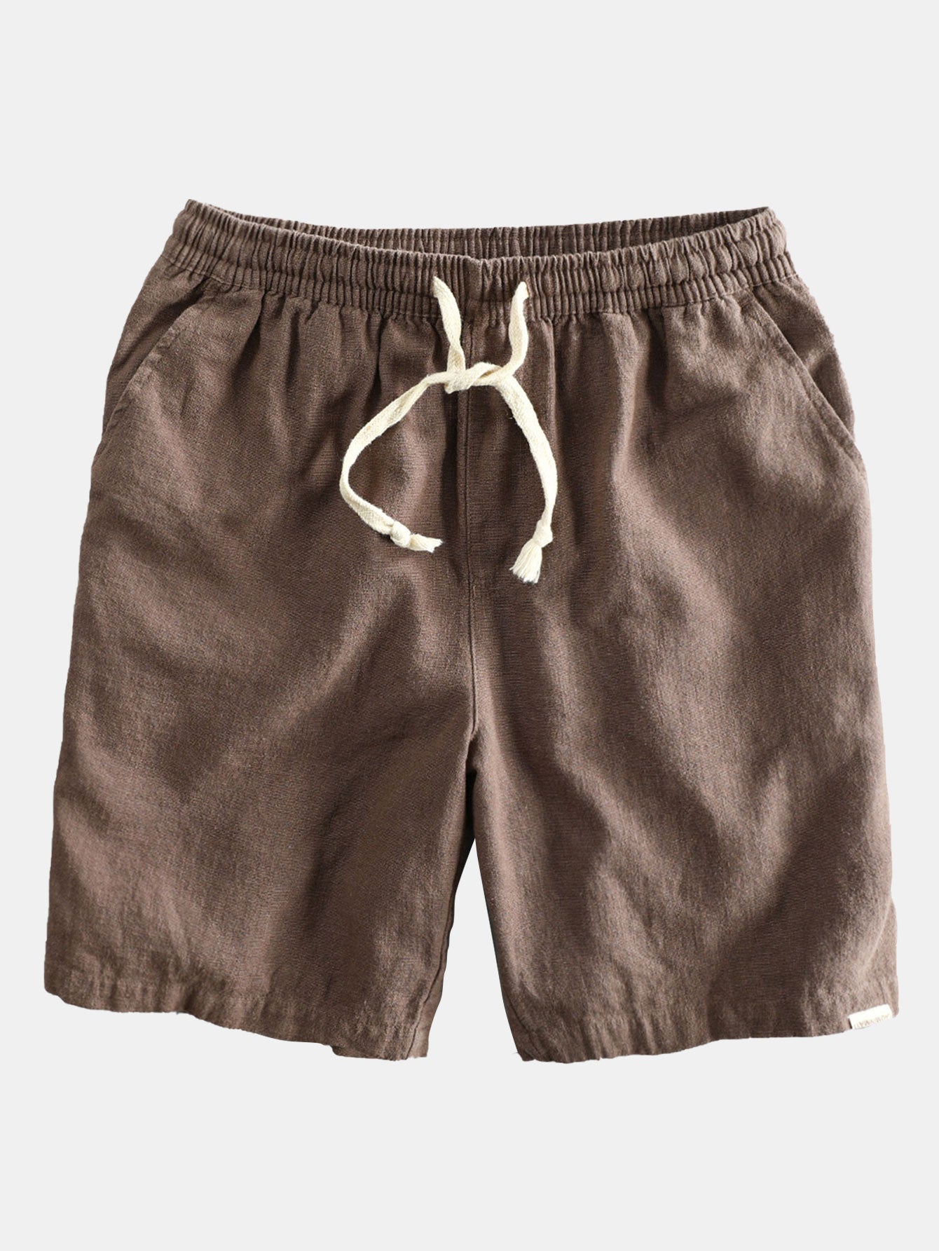 Hemd aus Leinen-Viskose-Mischung mit Knöpfen & Shorts aus Leinen-Baumwoll-Mischung mit Kordelzug