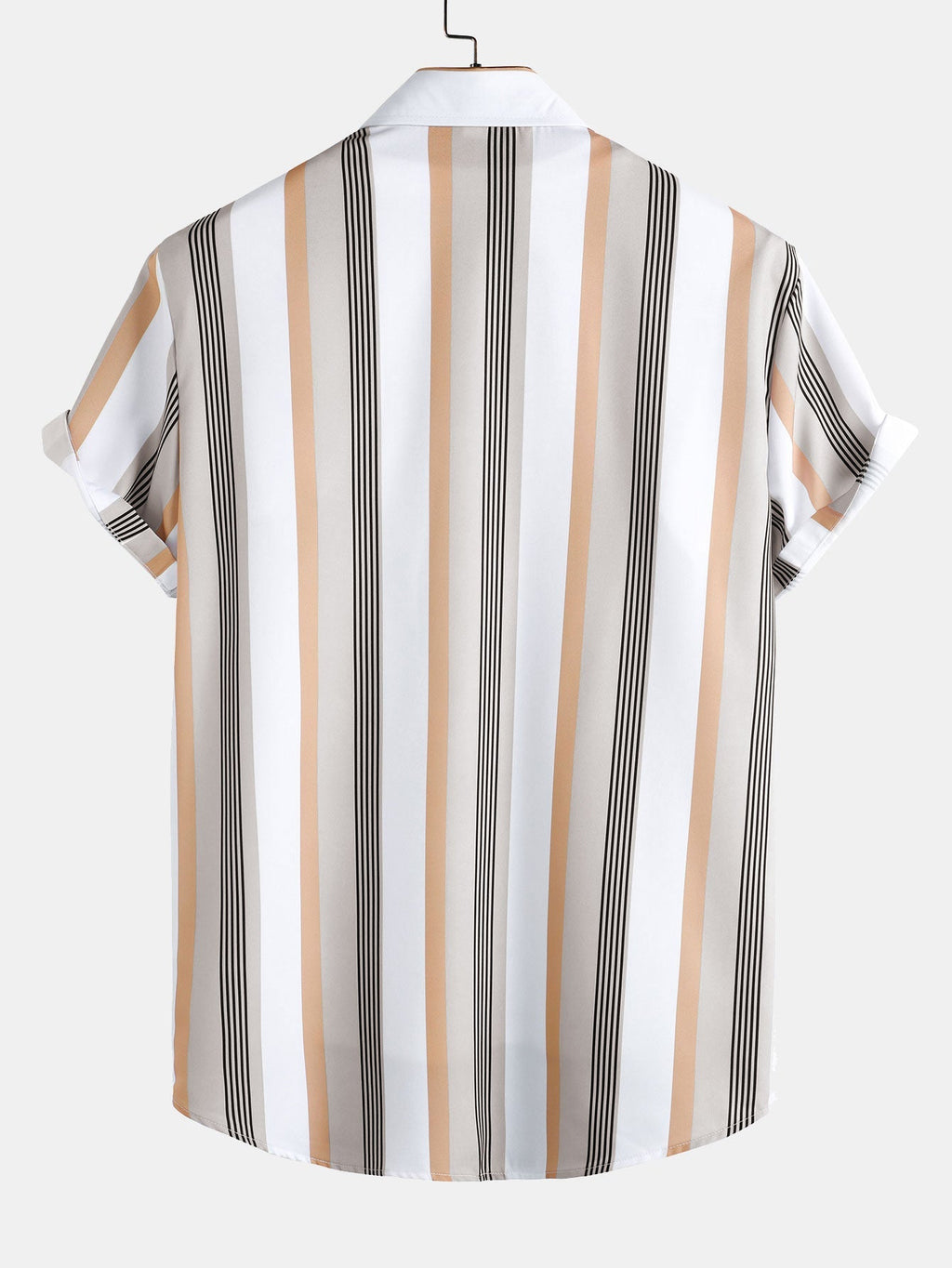 Gestreiftes Hemd mit Knopfleiste & Bade-Shorts