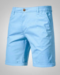 Herren Sommer Knopf Slim Fit Chino Shorts