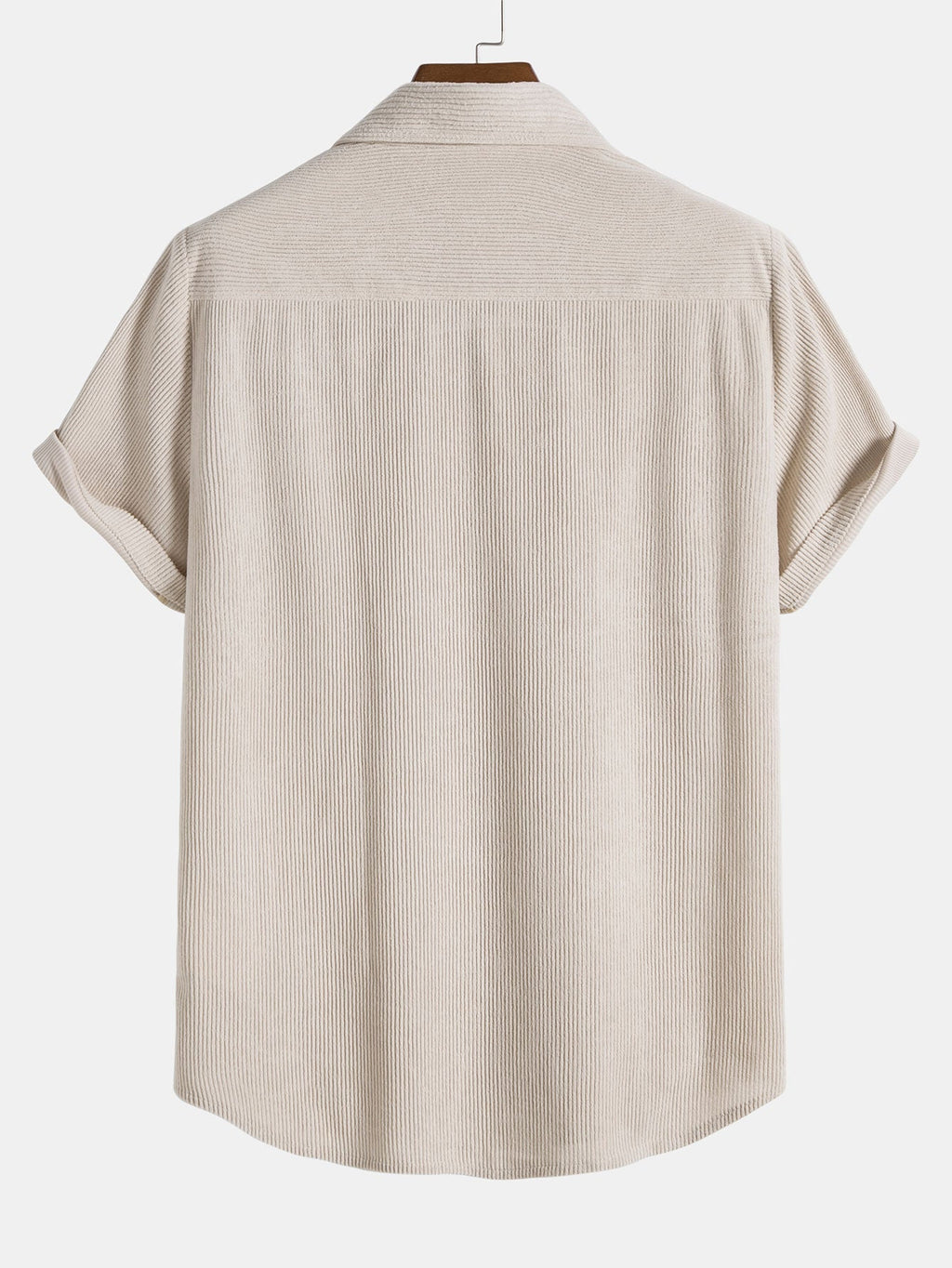 Kurzärmeliges Corduroy Hemd mit Knöpfen & Shorts