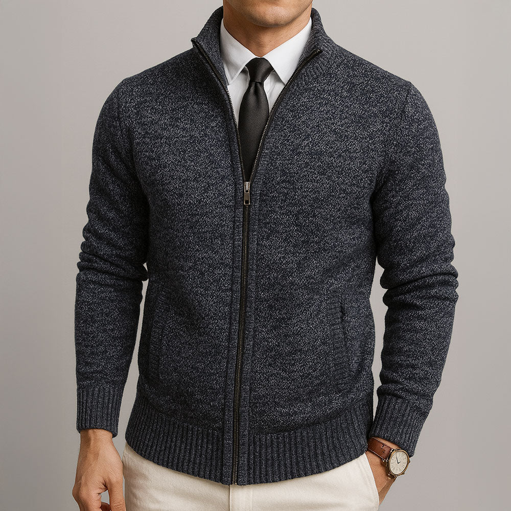 MARCO™ / STRICKJACKE MIT REISSVERSCHLUSS AUS MERINWOLLE