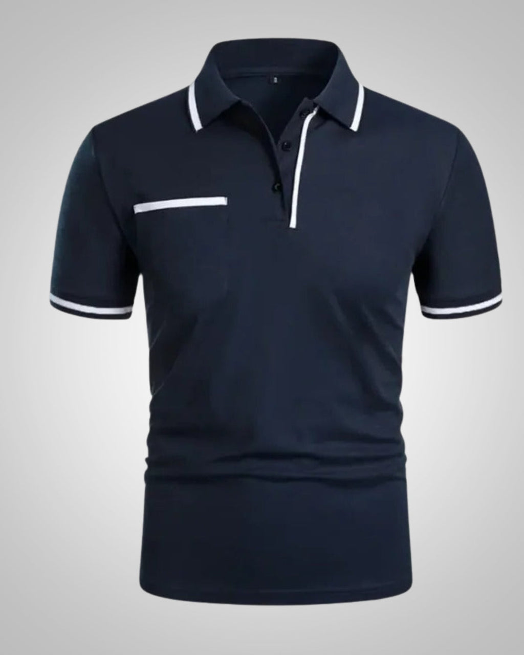 Herren Sommer Kurzarm Slim Fit Poloshirt