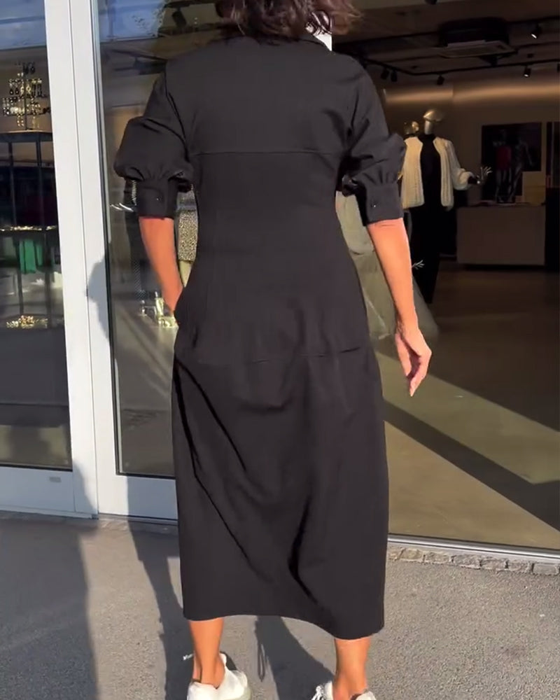 Karolin | Bequemes Langes Kleid