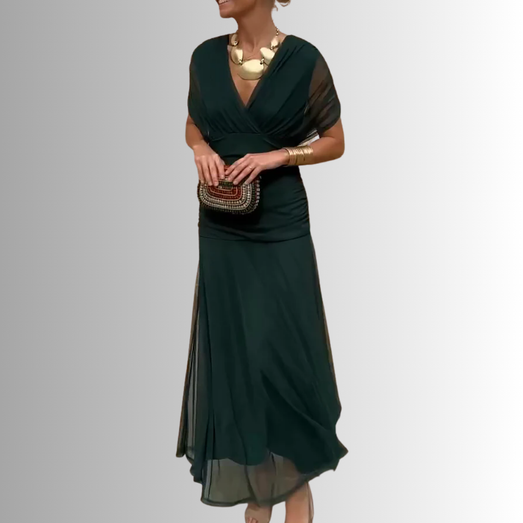 Damen Elegantes Schulterfrei Sommerkleid