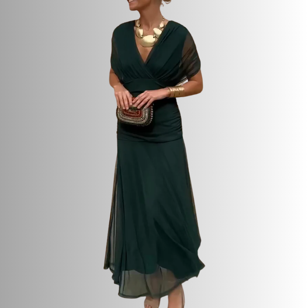Damen Elegantes Schulterfrei Sommerkleid