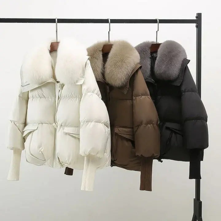 HANNAH | Luxuriöse Winterjacke mit Pelzkragen