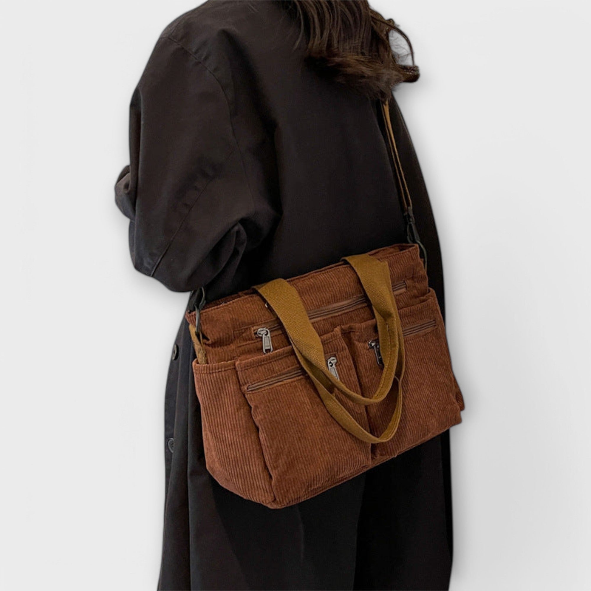 Damen Geräumige Tote-Tasche mit offenem Hauptfach und Innentasche