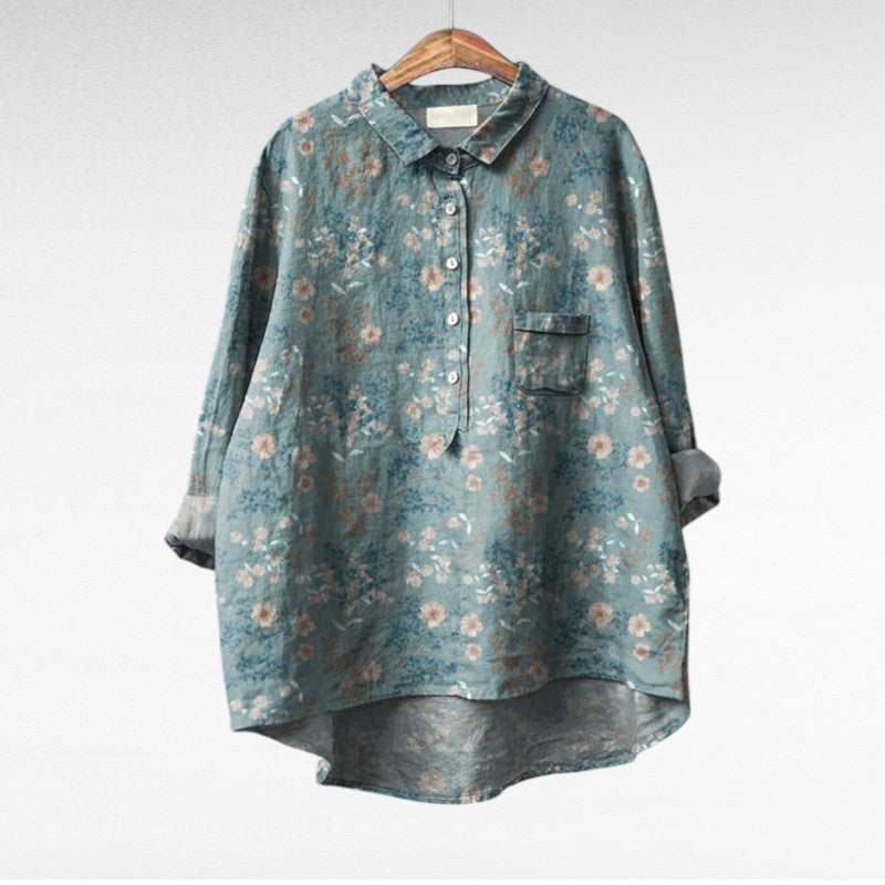 CLAIRE | ELEGANTE SOMMERBLUSE AUS LEINEN