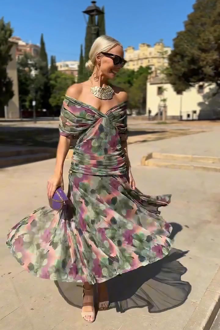 LouLou | Elegantes Maxikleid für festliche Anlässe mit V-Ausschnitt