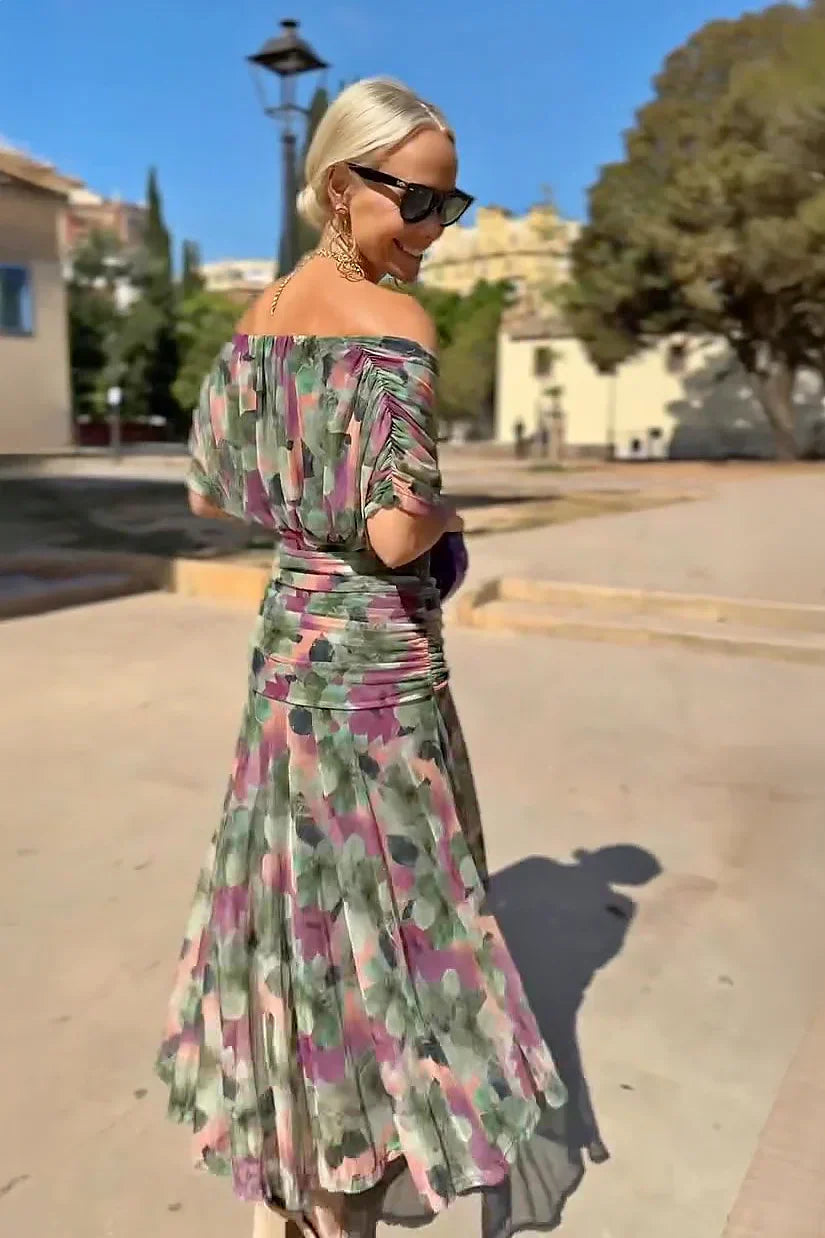 LouLou | Elegantes Maxikleid für festliche Anlässe mit V-Ausschnitt