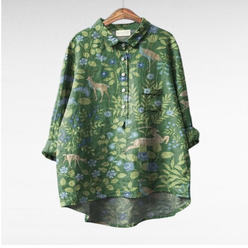 CLAIRE | ELEGANTE SOMMERBLUSE AUS LEINEN