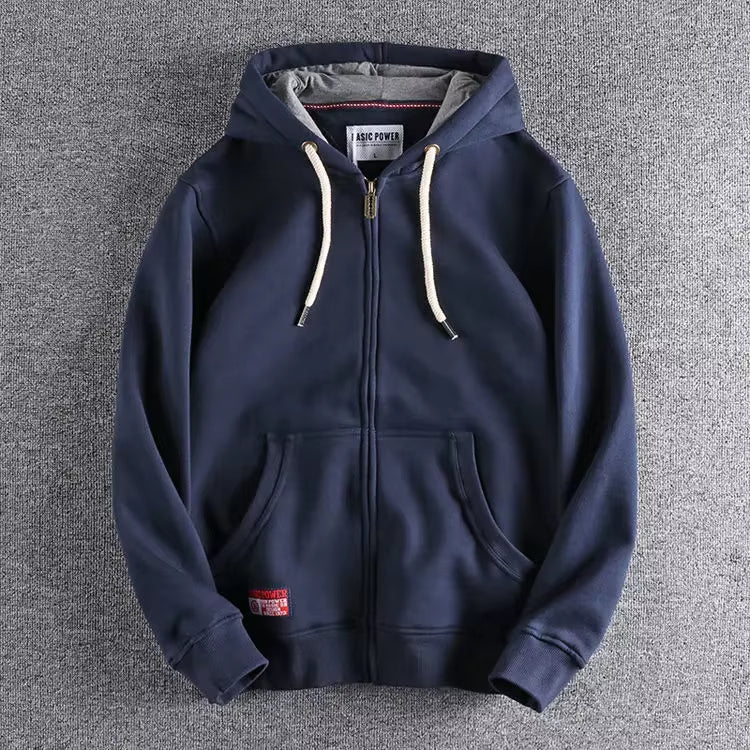 Max | Herren Zip-Hoodie Fleece Kapuzenpullover Casual