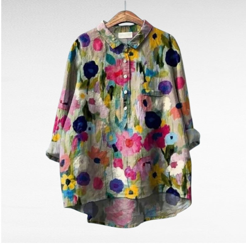 CLAIRE | ELEGANTE SOMMERBLUSE AUS LEINEN