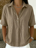 Petra | Bluse mit Kragen und Knopfdetails (TEMPORÄR 1+1 GRATIS!)