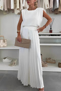 Stella - Elegantes, ärmelloses zweiteiliges Set für Damen