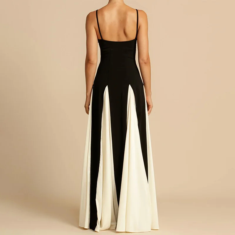 Damen Hochzeitskleid | Maxi | Schwarz-Weiß
