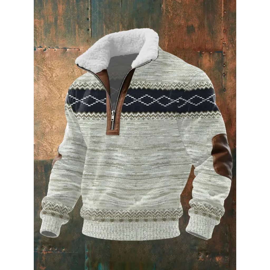 MILIANIA | FLEECE-PULLOVER MIT HOCHSCHLOSS