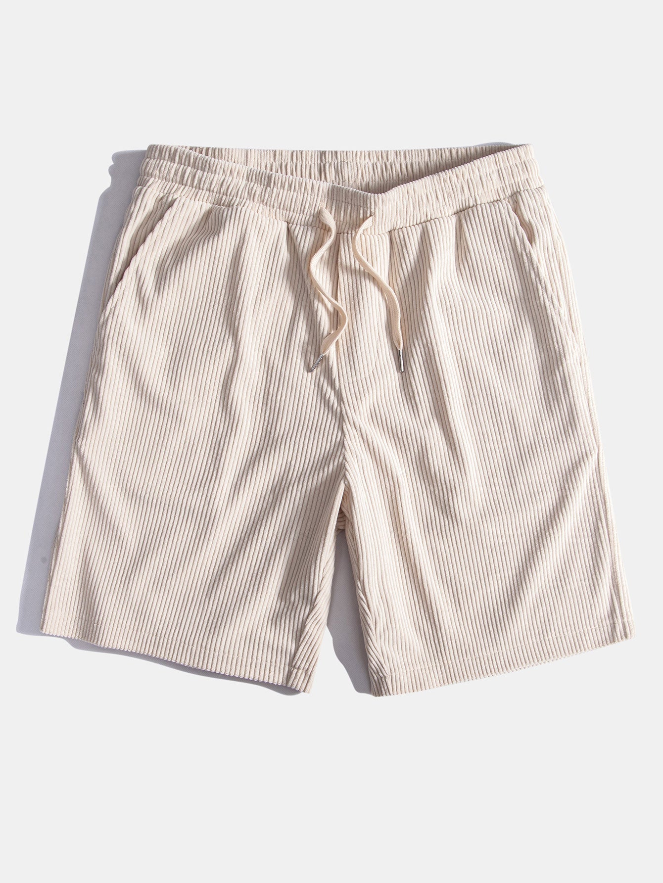 Kurzärmeliges Corduroy Kubanisches Hemd & Shorts