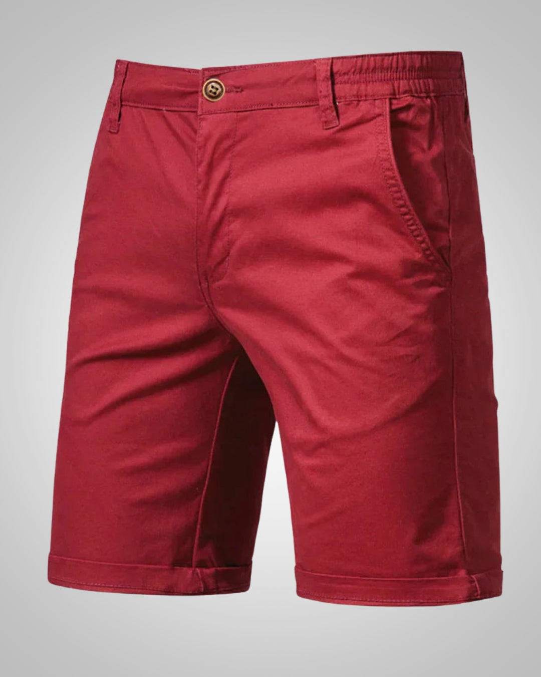 Herren Sommer Knopf Slim Fit Chino Shorts