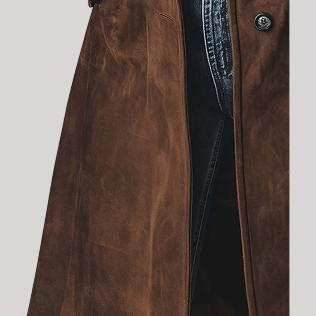 Senna – Wildleder-Trenchcoat