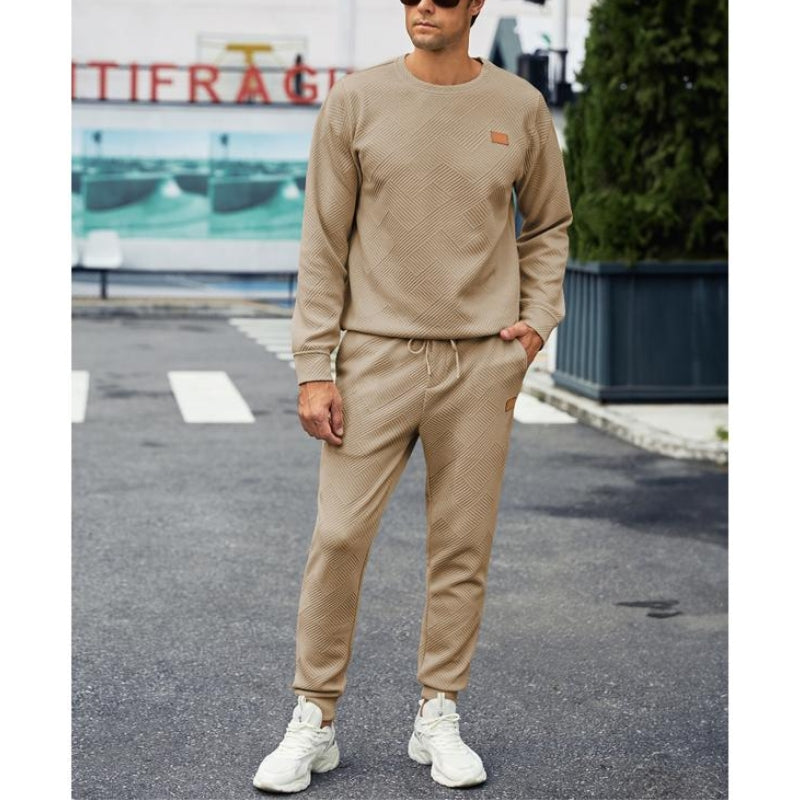 Axel | Herren Jogginganzug Set 2-teilig Strukturiert Sweatshirt