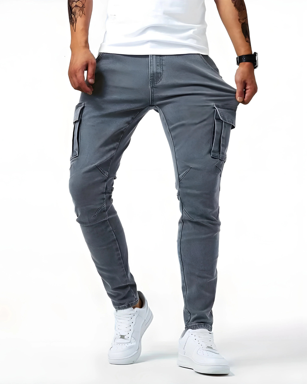Ian – Maßgeschneiderte Stretch-Cargohose