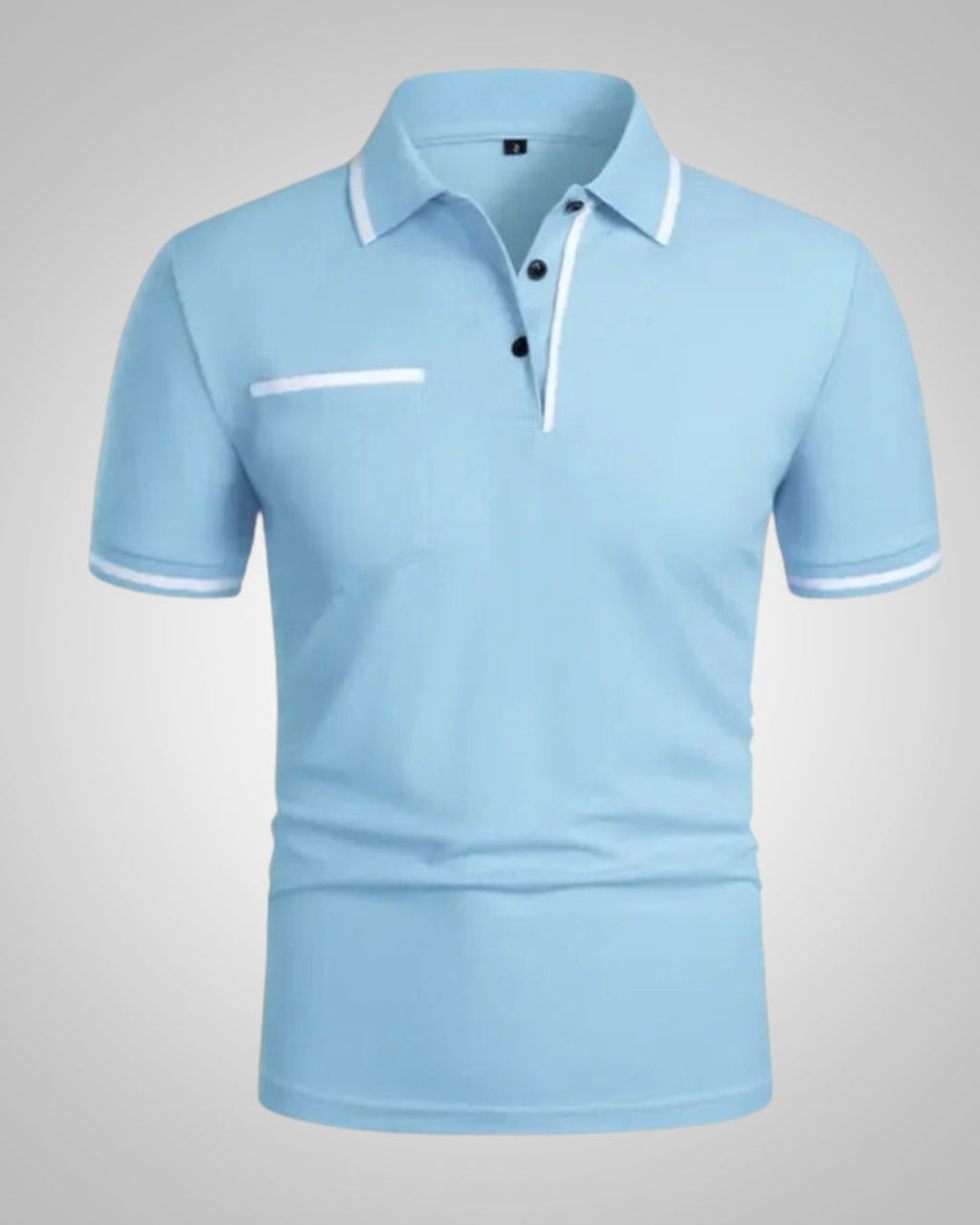 Herren Sommer Kurzarm Slim Fit Poloshirt