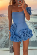 Lena | Elegantes Blumen-Minikleid