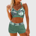Damen Sommer Kreuzrücken High Waist Bikini