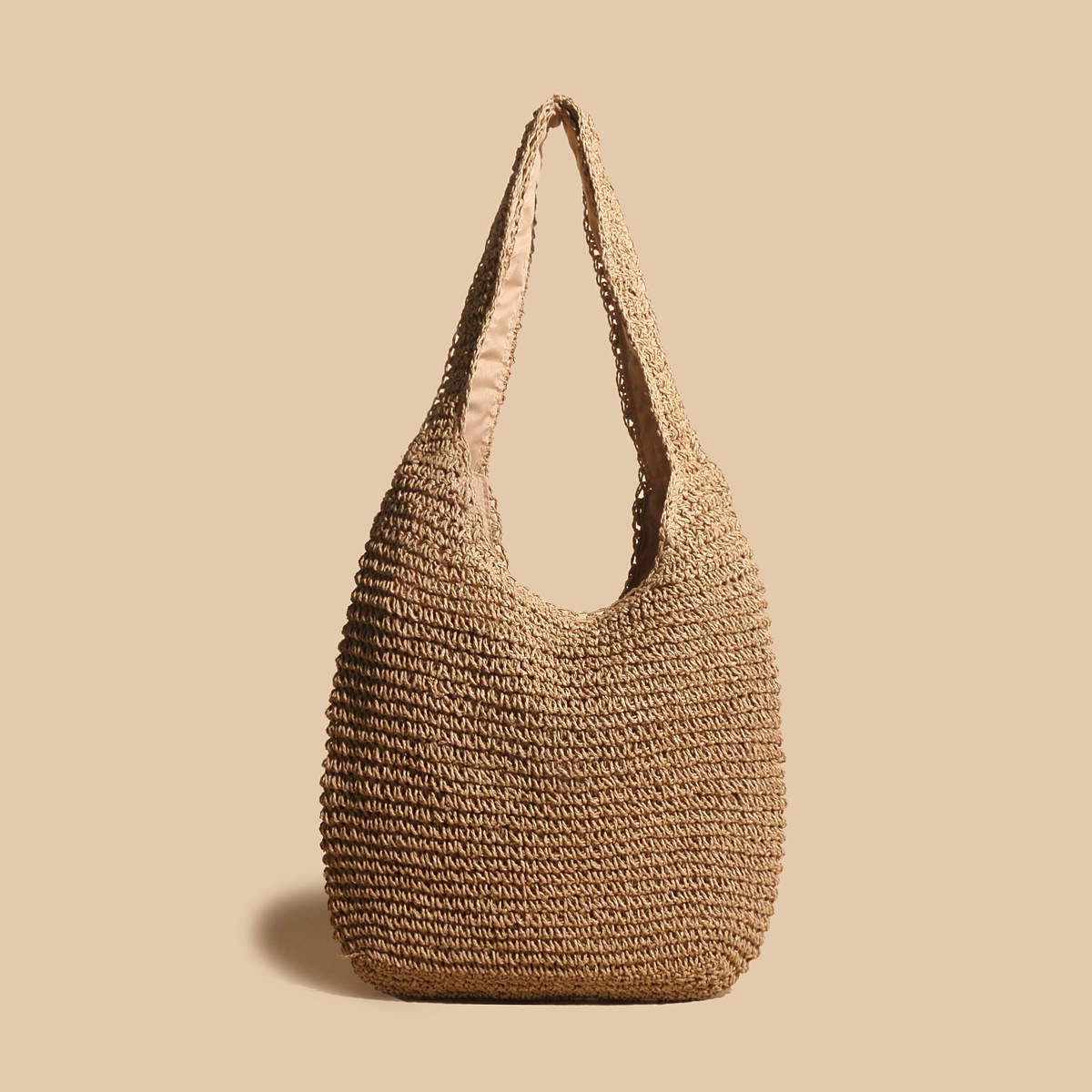 Damen Geflochtene Hobo Schulter Tasche