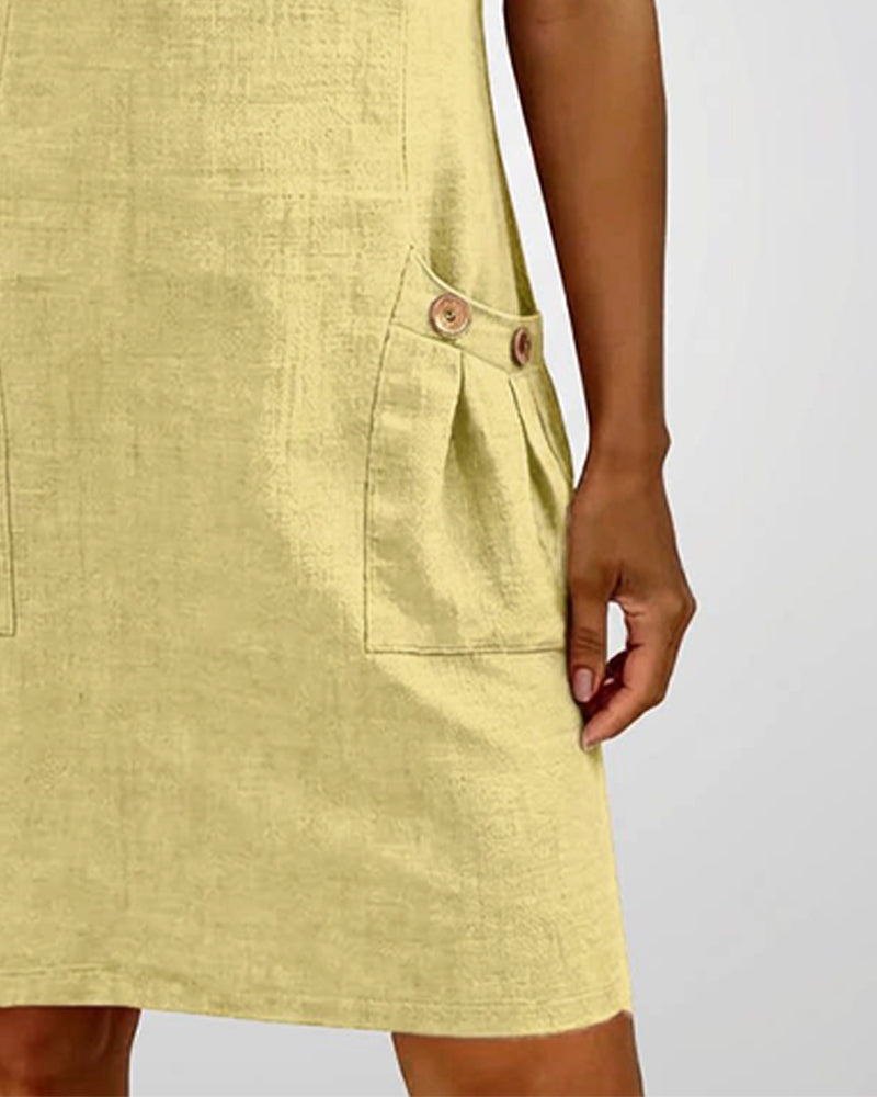 Renaty | Baumwollkleid mit Reißverschluss