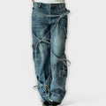 Cindy - Utility Denim Jeans mit Knotendetail