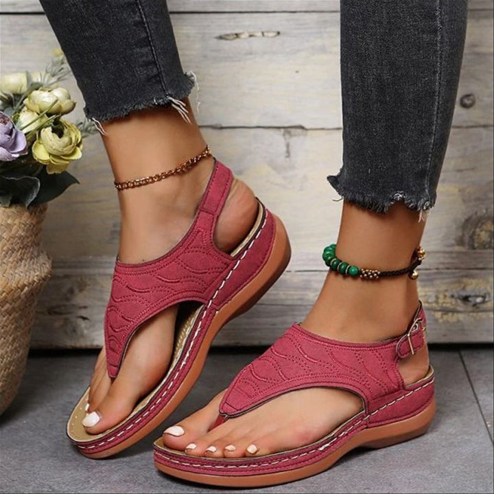 Drune | Orthopädische Soman-Strandflip-Flops für Komfort