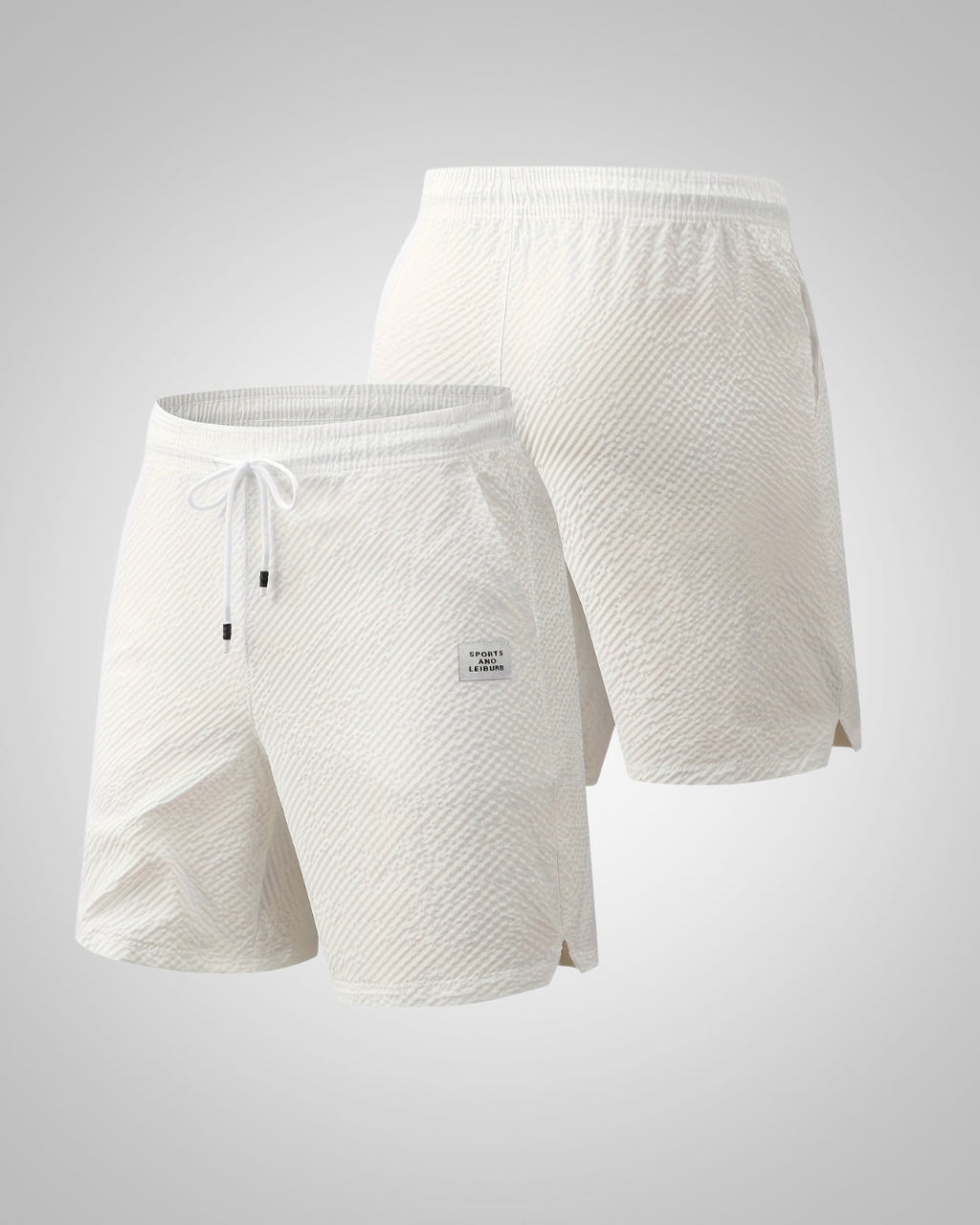 Herren Struktur Casual Strand Bermuda Shorts