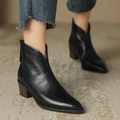 CAMILLE | LUXURIOSE STIEFELETTEN MIT NIEDRIGEM  ABSATZ