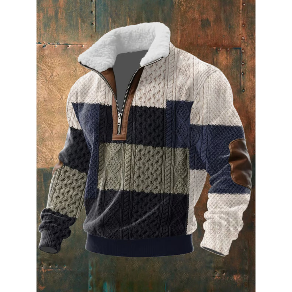 MILIANIA | FLEECE-PULLOVER MIT HOCHSCHLOSS