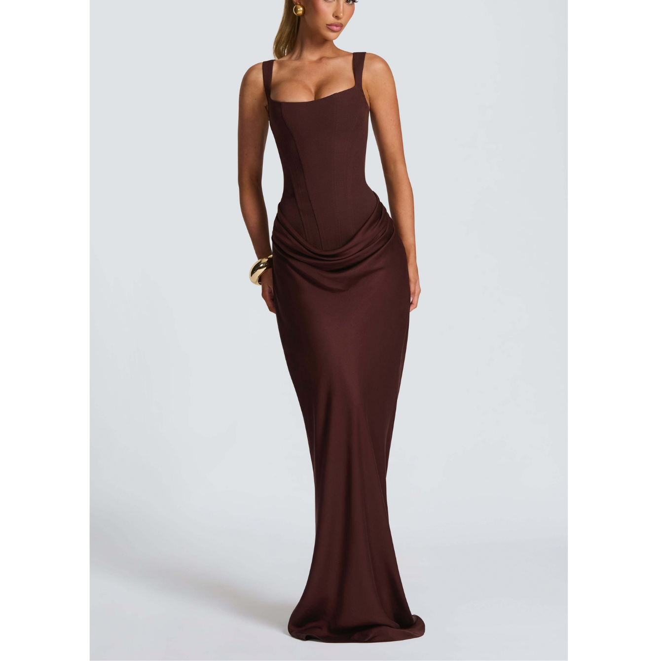 Kleid als Hochzeitsgast | Eckiger Ausschnitt