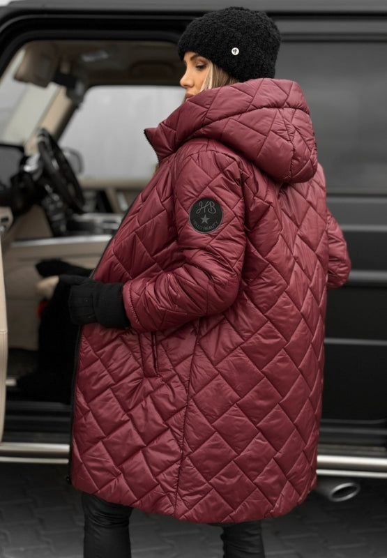 Clara – Gesteppter Mantel mit Kapuze für perfekte Wärme und Eleganz im Winter