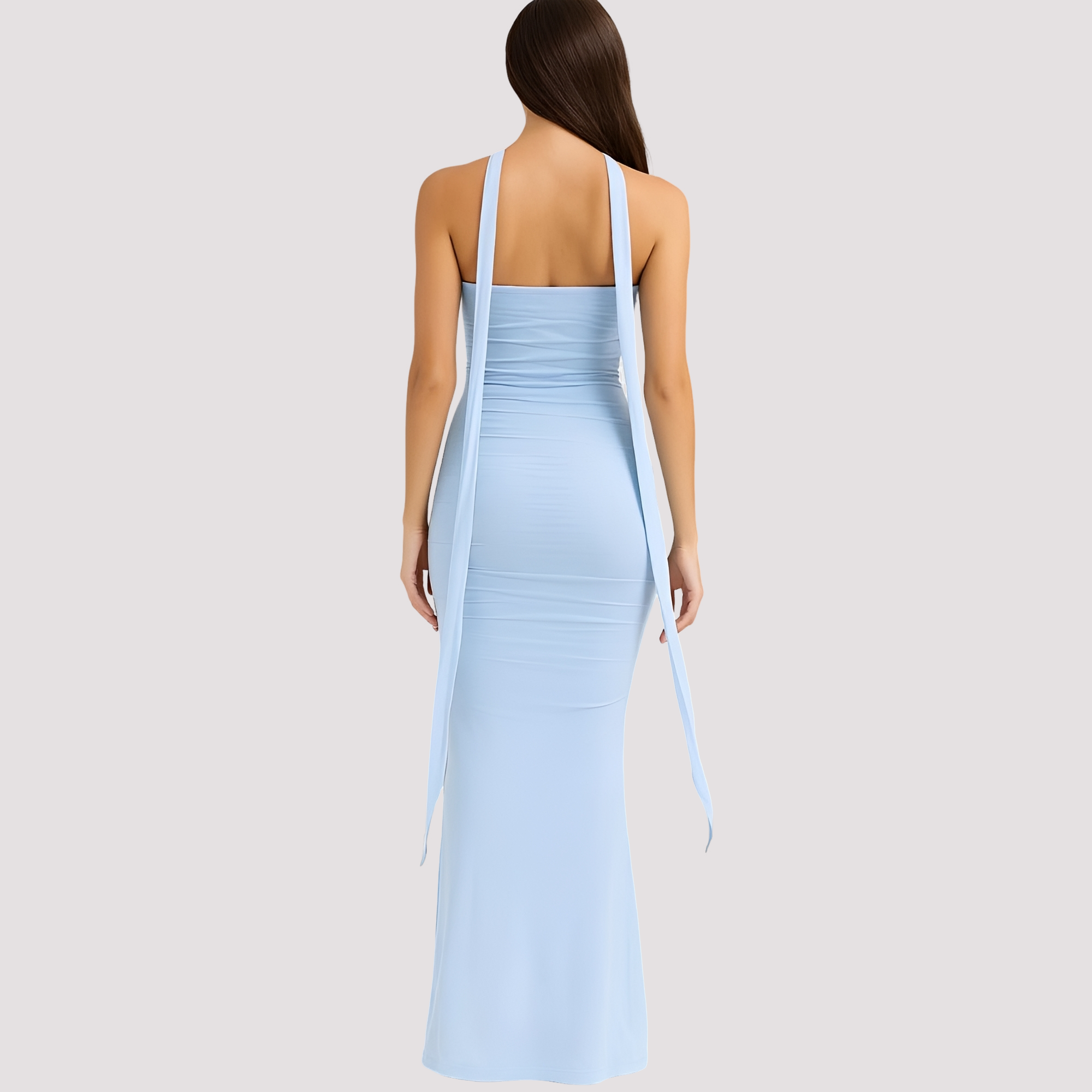 Antonia - Elegantes Choker-Kleid in schmaler Passform