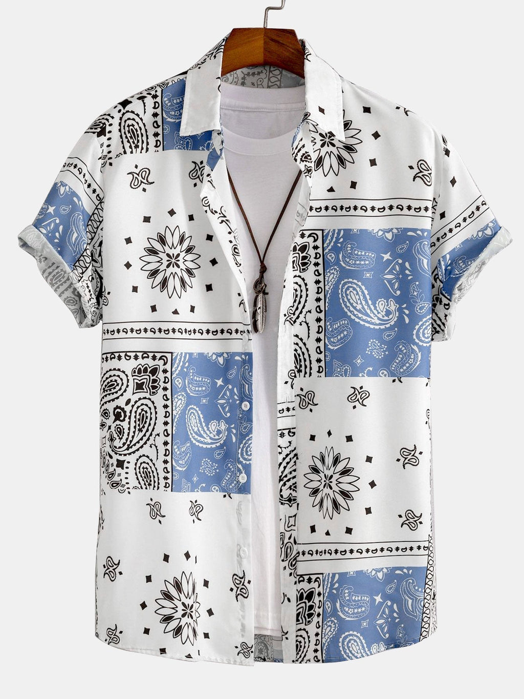 Hemd mit Paisley-Muster #Zufälliges Musterdesign# & Shorts zum Schwimmen