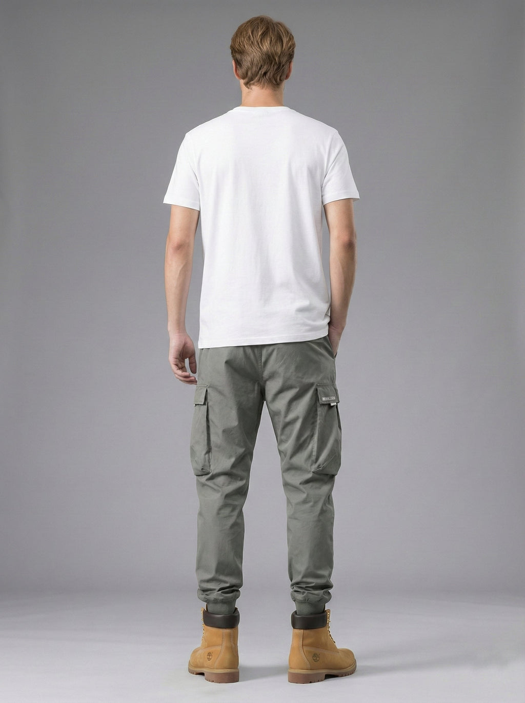 Jogger Tapered Cargo Hose für Herren mit Kordelzug und Bündchen