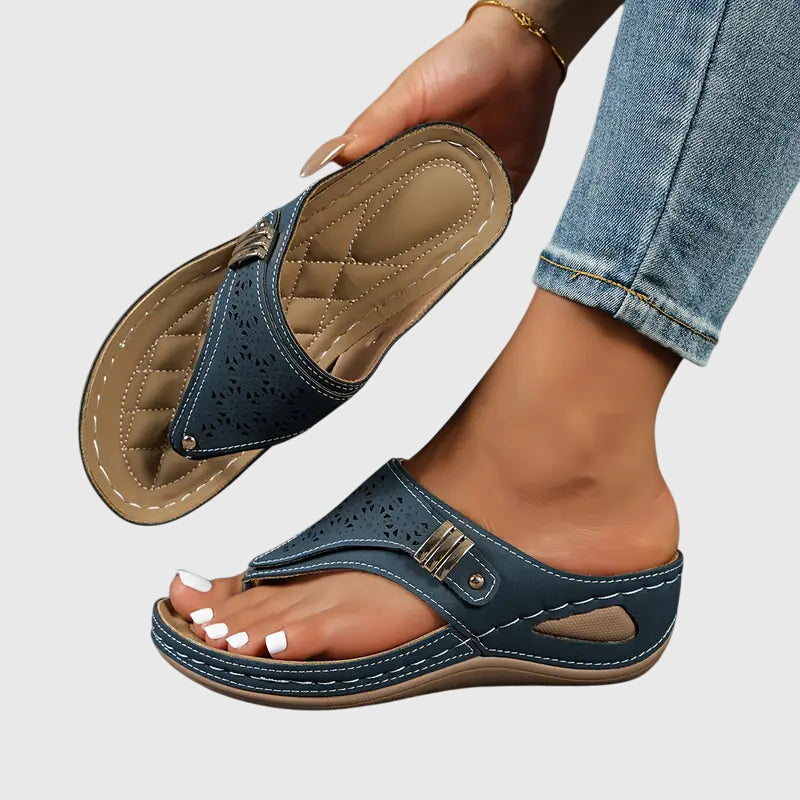 Damen Lässig Orthopädsiche Plateau Sandalen