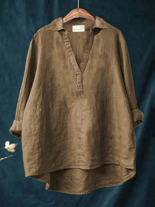 ANDREA | ELEGANTE SOMMERBLUSE AUS LEINEN