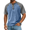 Paul | Vintage Zweifarbige Henley-Shirt