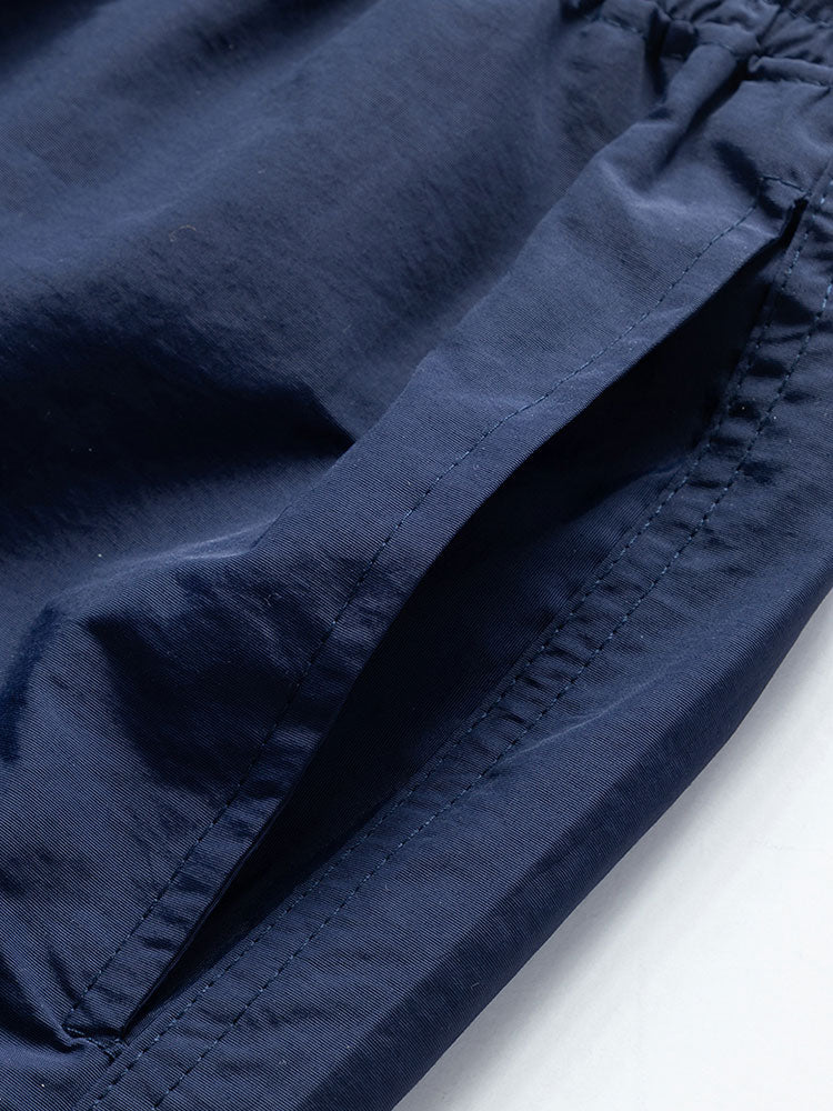 Leaf Farbe Block Print Button Up Shirt & Swim Short