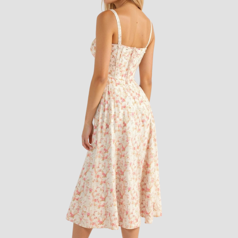 Amelie | Damen Korsett Sommerkleid | Midi