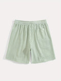 Herren Casual Elastisch Taille Gestreift Sommer Shorts