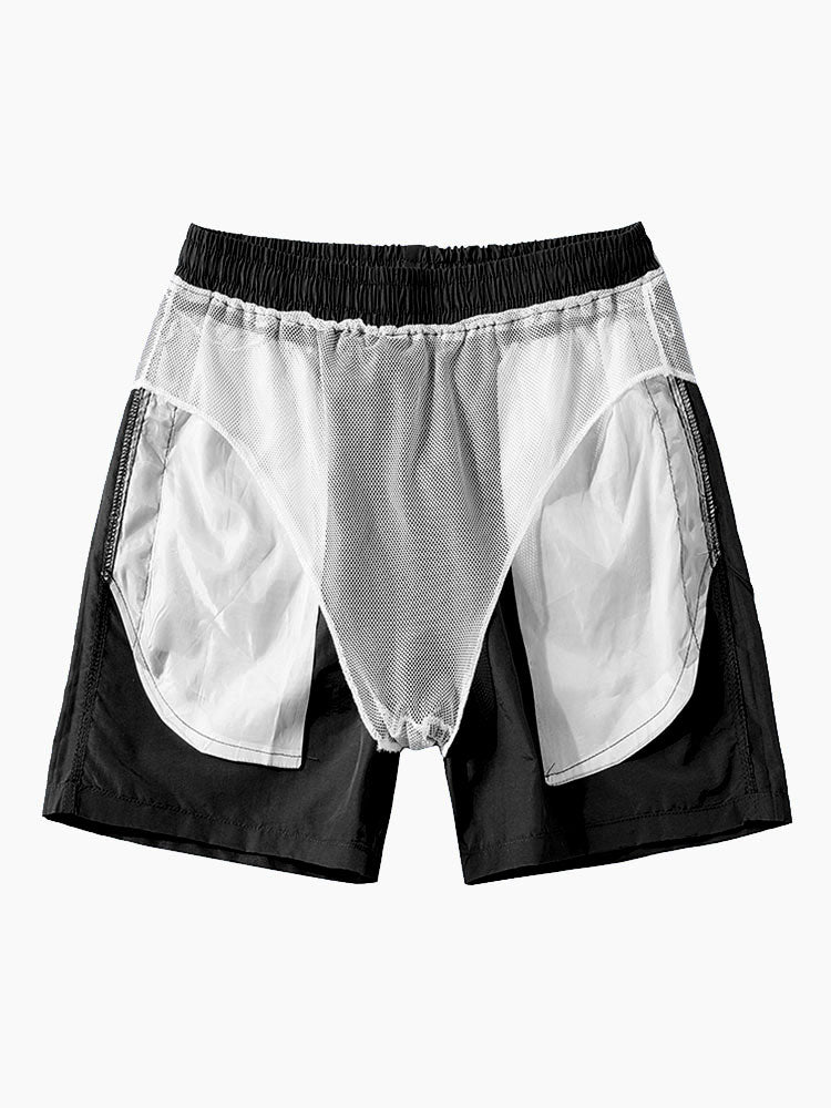 Paisley Patchwork Druck Hemd #Zufälliges Musterdesign# & Swim Shorts